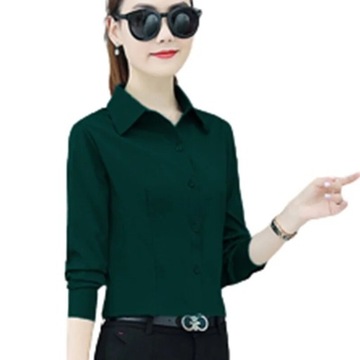 Spring White black Office Shirt Fashion Korean Sli