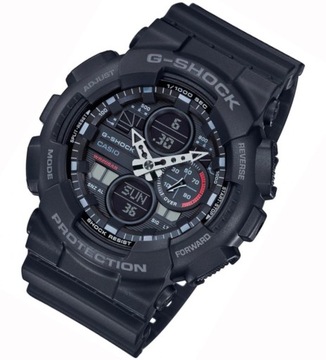 GA-140 zegarek meski Casio G-Shock stoper timer alarm +Box + Grawer gratis