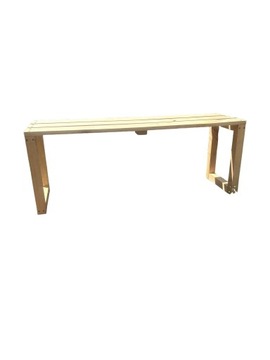 ŁAWKA PARKOWA OGRODOWA SIEDZISKO SOLIDNA DREWNIANA 120CM