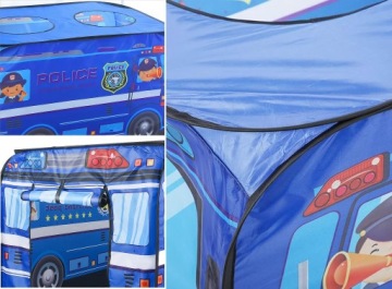 Детская палатка Полицейская машина Самосборная легкая игровая палатка 112 см