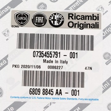 Nakładka błotnika P trójkąt Fiat 500 ABARTH 595