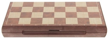 Шахматные шашки Magnetic Classic, большие для игры на магните 2 в 1, 31x31 см