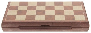 Шахматные шашки Magnetic Classic, большие для игры на магните 2 в 1, 31x31 см