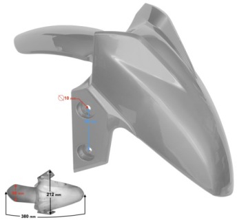 Obudowa błotnik przód szara Flash