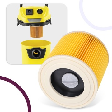 1x воздушный фильтр для Kärcher WD3 WD2 SE 4001 MV2 MV3 NT27 A2004 Стронг Эм