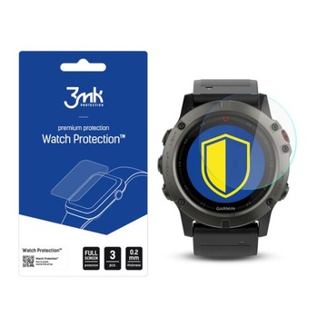 Garmin Fenix 5x 51 mm Szkło ochronne 3 szt 3mk