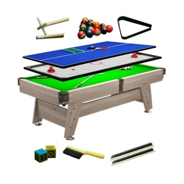 8FT Stół Bilardowy Radley Vintage Pool Sonoma C. + Nakładka Cymbergaj-Tenis