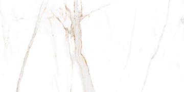 PŁYTKI ŁAZIENKOWE PODŁOGOWE GRES BIAŁY MARMUR VERONA GOLD 60x120 POŁYSK