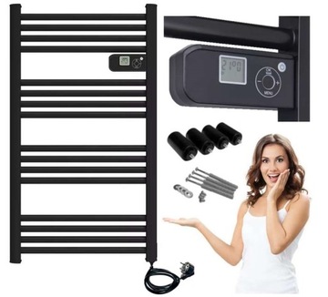 GRZEJNIK elektryczny DRABINKA 500W Termostat LCD