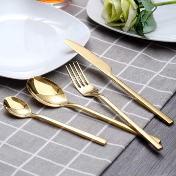 Набор GOLD CUTLERY праздничный набор - 60 элементов