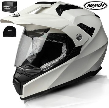 NAXA KASK MOTOCYKLOWY CO3/C ENDURO OFF ROAD ATV QUAD r.S INTERKOM READY