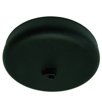 Podsufitka czarna 1 otwór metalowa 135mm do lampy