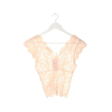 ZARA Koronkowy top Rozm. EU 36 kremowy Lace Top