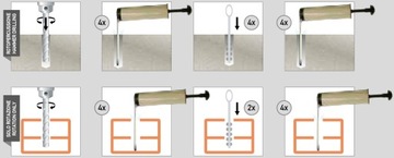 Полиэфирный химический анкер БЕЗ СТИРОЛА универсальная смола BCR 300 2 смесителя