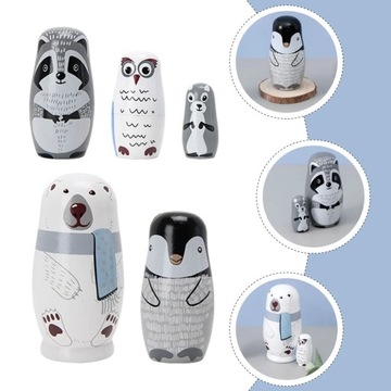 Матрешка Матрешки Деревянные Животные Русская