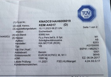 Kia Rio IV Hatchback 5d 1.4 DOHC 100KM 2017 Kia Rio 1.4 100KM Navi Climatronic Kamera Led Bezwypadkowy Dla wymagajacy, zdjęcie 27