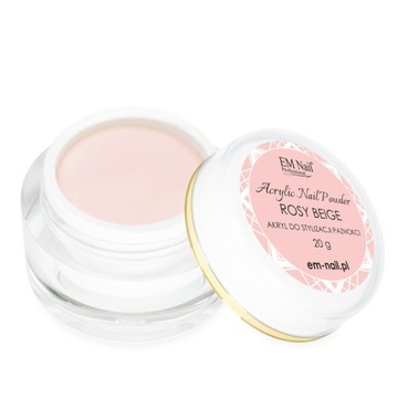 EM Nail Akryl 20g + Liquid + Kieliszek + Pędzelek