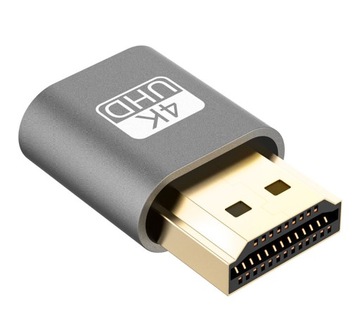 DUMMY PLUG EMULATOR MONITORA VIDEO GPU ADAPTER HDMI VGA 4K UHD AK53D