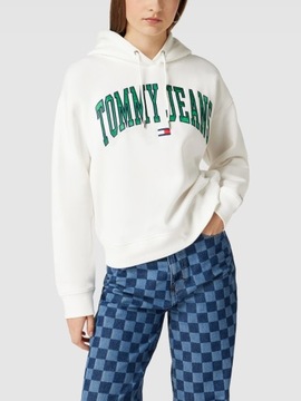 Bluza kangurka z logo Tommy Jeans XS