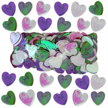 Konfetti Kształt SERCA Cekiny Ozdoby Dekoracyjne
