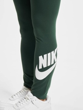 Legginsy butelkowa zieleń proste Nike XXS