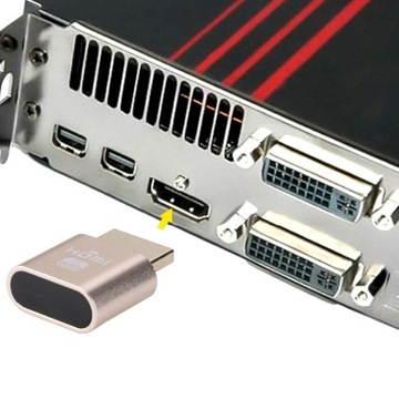 Адаптер эмулятора монитора 4K HDMI/VGA DUMMY