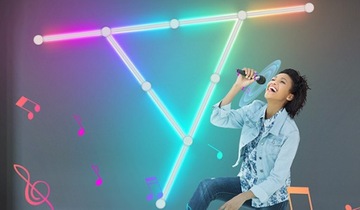 Модульный светодиодный настенный светильник Tuya RGB WIFI 9x27см