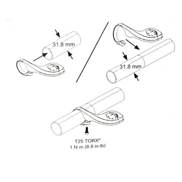КРЕПЛЕНИЕ СЧЕТЧИКА GARMIN BRYTON SIGMA, ВЕРСИЯ MTB