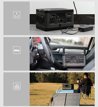 Портативный солнечный генератор электростанции 540 Втч + FlashFish TSP18V60W
