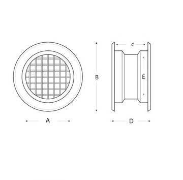 ВЕНТИЛЯЦИОННЫЙ РУКАВ, БЕЛЫЙ ДВЕРНОЙ РУКАВ, РЕШЕТКА