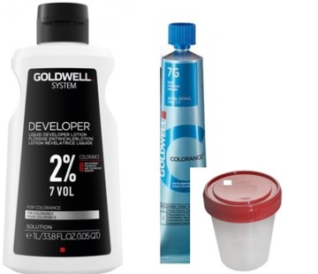 GOLDWELL FARBA COLORANCE + LOTION OXYDANT ZESTAW