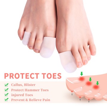 Накладки на пальцы ног Силиконовая защита пятки