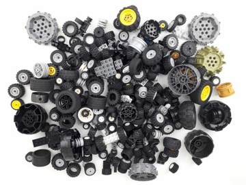 Klocki LEGO Technic City System koła 1 kg mix