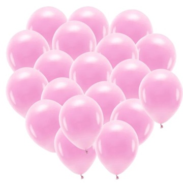 Balony różowe na roczek chrzest 100 szt girlanda balonowa