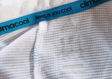 adidas CLIMACOOL KOSZULKA POLO SPORT BIAŁA LOGO XL