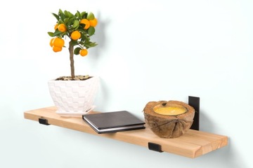 Półka Ścienna Wisząca Loft Dąb Natural 100cmDrewno
