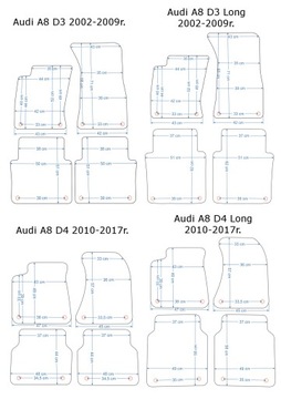Aldos-Черные велюровые/серебристые автомобильные коврики для ВАШЕГО AUDI + нашивка