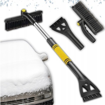 Szczotka do odśnieżania ze skrobaczką teleskopowa 70-100,5cm do busa suva