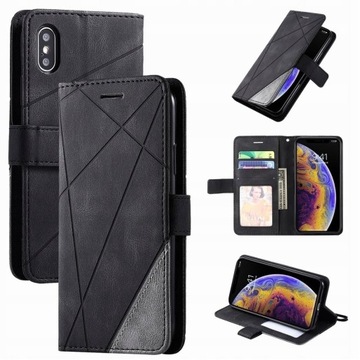 Etui / pokrowiec skórzany case Wallet Flip do Realme C35 - Czarny