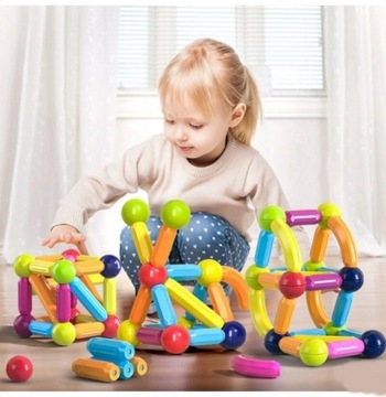 KLOCKI MAGNETYCZNE KONSTRUKCYJNE PATYCZKI STICKS