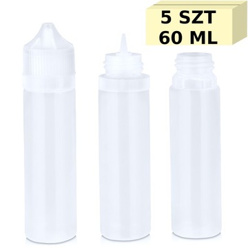 BUTELKA 60 ml 5 SZT LIQUID BUTELECZKA BUTELECZKI
