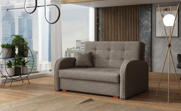 dwuosobowa sofa VIVA II GOLD pikowana kanapa amerykanka rozsuwana do przodu