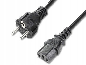 PRZEWÓD KABEL ZASILAJĄCY IEC 3x1,5 10A/250V 1m