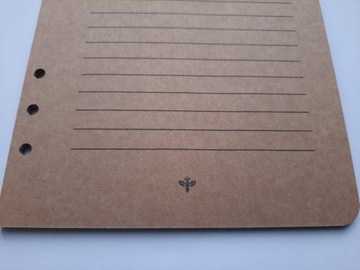 ЭКО КРАФТ вкладыш для папки, блокнота, планировщика - 6 КОЛЬЦЕВ А5, строчная печать