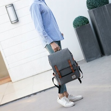 Рюкзак WRO Oxford для ноутбука 15,6, серый USB