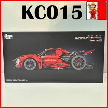 Klocki Brick Cool KC015 Technic Souped-Up Need For Speed: Ferrari 488 1:10