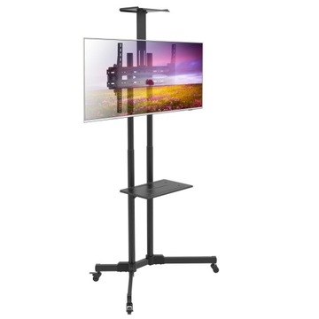 Techly TV Stand Мобильная подставка для ЖК-/LED-телевизоров диагональю 37–70 дюймов с AV-полками