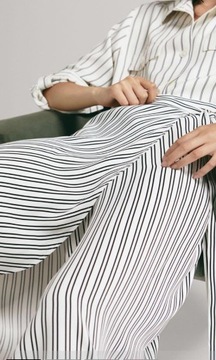 MASSIMO DUTTI 42 XL NOWA kopertowa W PASKI kontrfałda