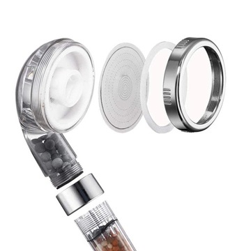 NATYNKOWY ZESTAW PRYSZNICOWY SŁUCHAWKA+UCHWYT+WĄŻ