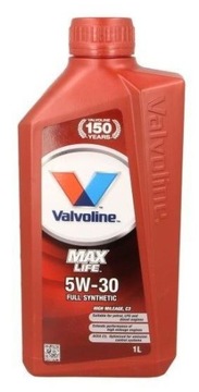 OLEJ SILNIKOWY 5W30 VALVOLINE MAXLIFE C3 1L